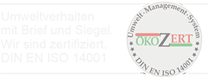 Umweltverhalten mit Brief und Siegel. DIN EN ISO 14001